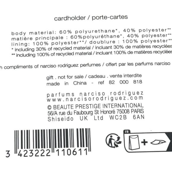 Narciso Rodriguez White Card Holder - Picture 7 of 7